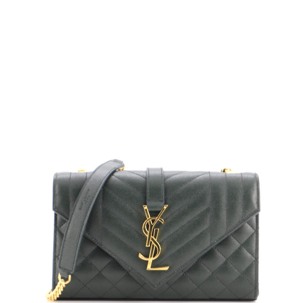 Saint Laurent Small Classic Monogram Envelope Satchel